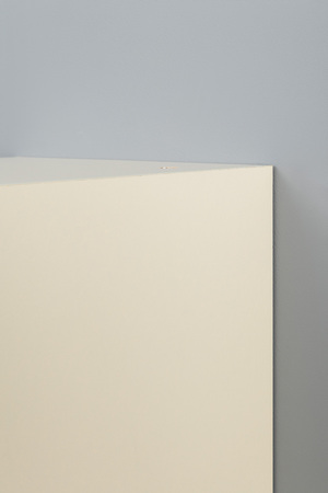 Шкаф навесной Марион 16.334 слоновая кость С341 PE, слоновая кость 6898 ПВХ (собирается на любую сторону)