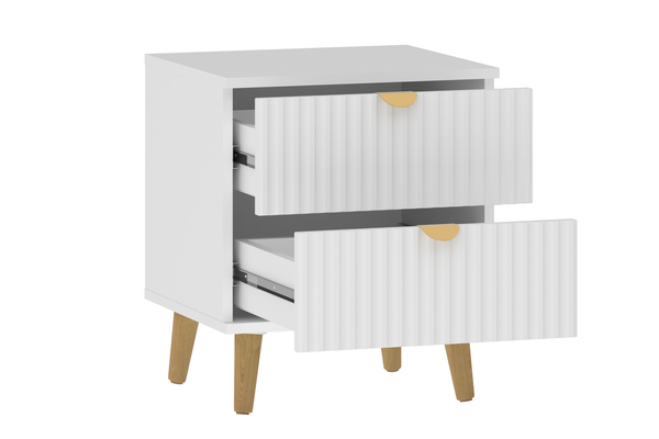 Спальня Дакота композиция 1 меренга, белый, с кроватью Ингрид/Ingrid 1600 велюр ультра смог/ultra smoke, пуф Альба 450 велюр ультра смог/ultra smoke