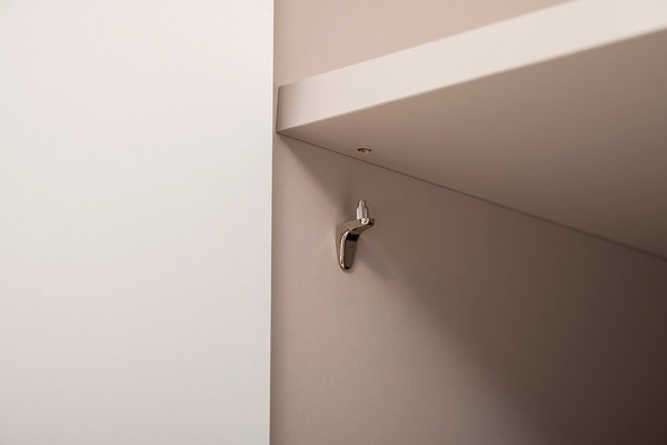 Гостиная Ричфорд композиция 1 без карнизов, кашемир 5981 BS, моно керамика D166-2 ПВХ, белый PE шагрень (собирается на любую сторону)