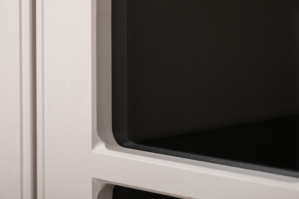 Шкаф-витрина Ричфорд 16.396 кашемир 5981 BS, моно керамика D166-2 ПВХ (собирается на любую сторону)