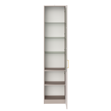 Шкаф-витрина Ричфорд 16.396 кашемир 5981 BS, моно керамика D166-2 ПВХ (собирается на любую сторону)